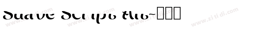 Suave Script Alt字体转换